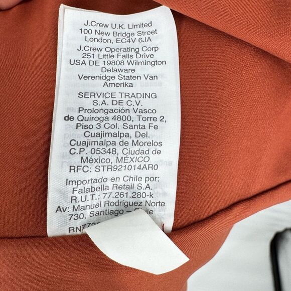 MADEWELL Smocked-Waist Mini Dress‎ in Inkspot Dots Rust Brown Size Small - Picture 8 of 11